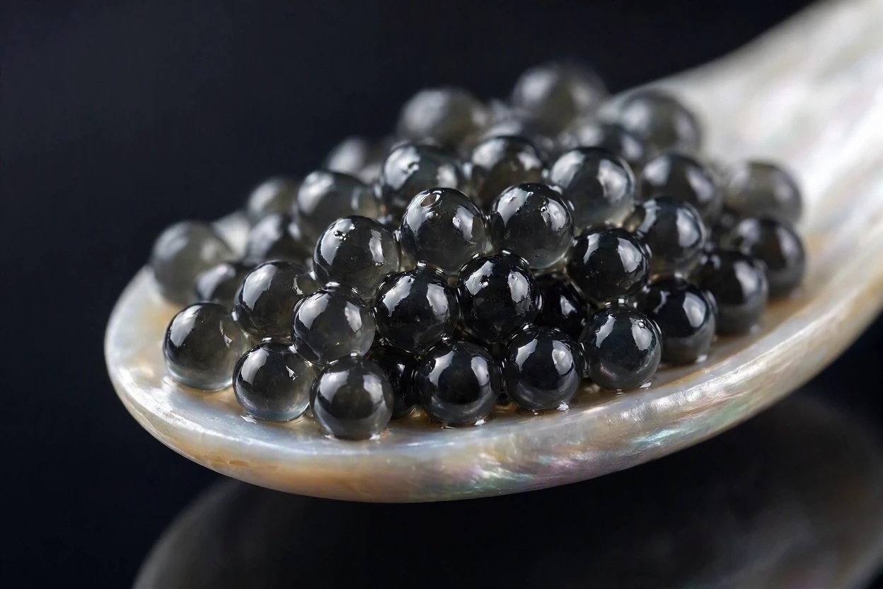 Le grain, ferme et brillant